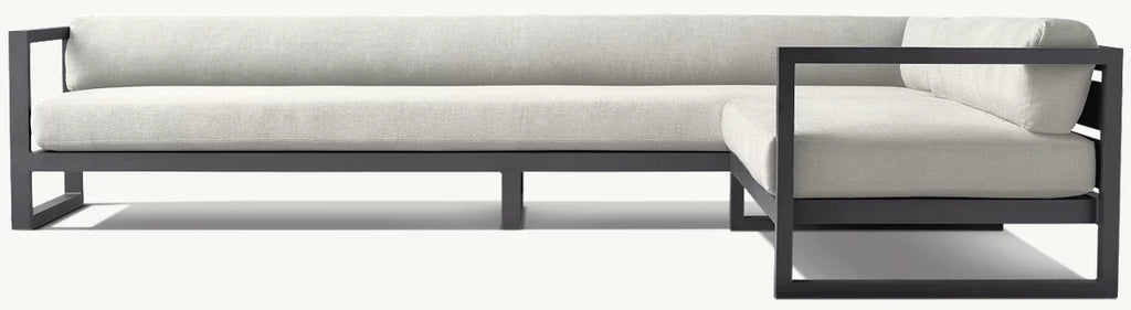 CANAPÉ EN L DROIT - PANTELLERIA ALUMINIUM