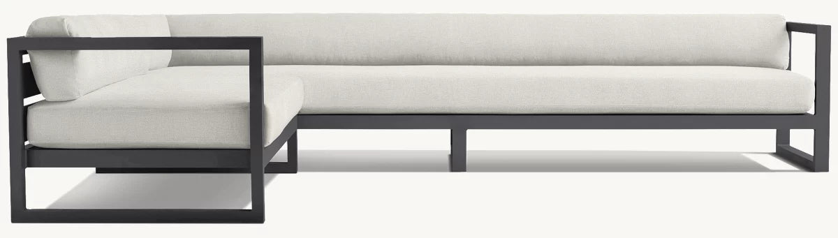 CANAPÉ EN L GAUCHE - PANTELLERIA ALUMINIUM