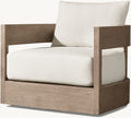 FAUTEUIL PIVOTANT EN TECK - LUMINA