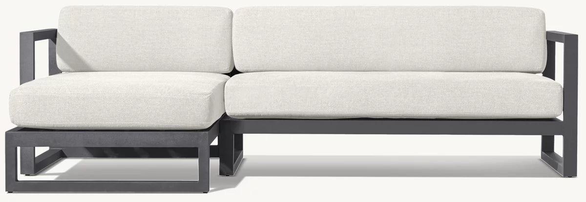 CANAPÉ D’ANGLE AVEC MÉRIDIENNE GAUCHE - PANTELLERIA ALUMINIUM