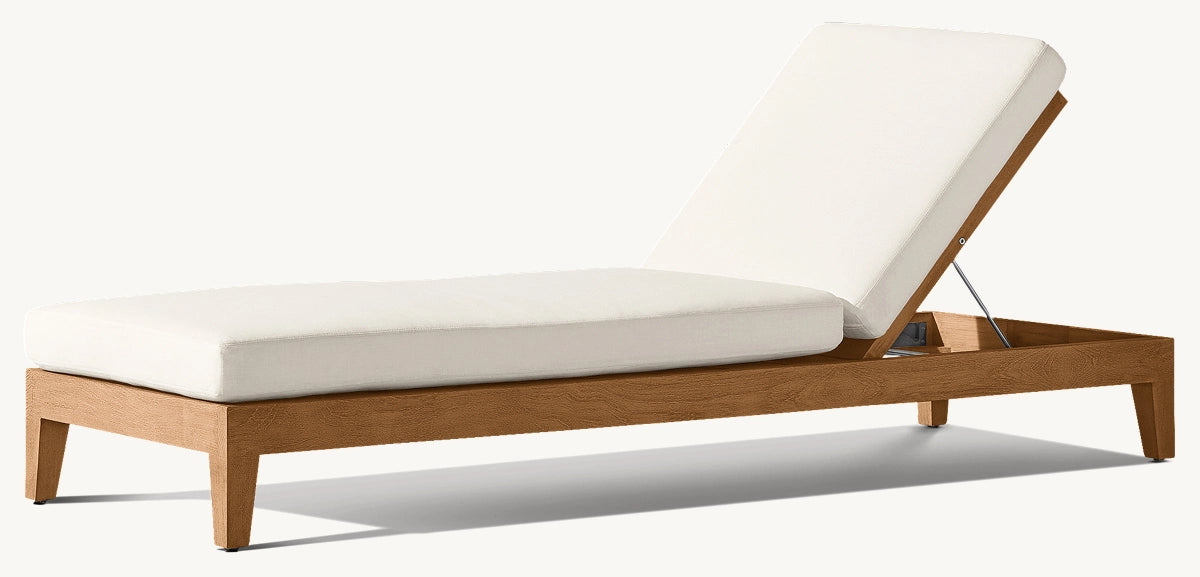 CHAÎSE LONGUE RÉGLABLE EN TECK - LUMINA
