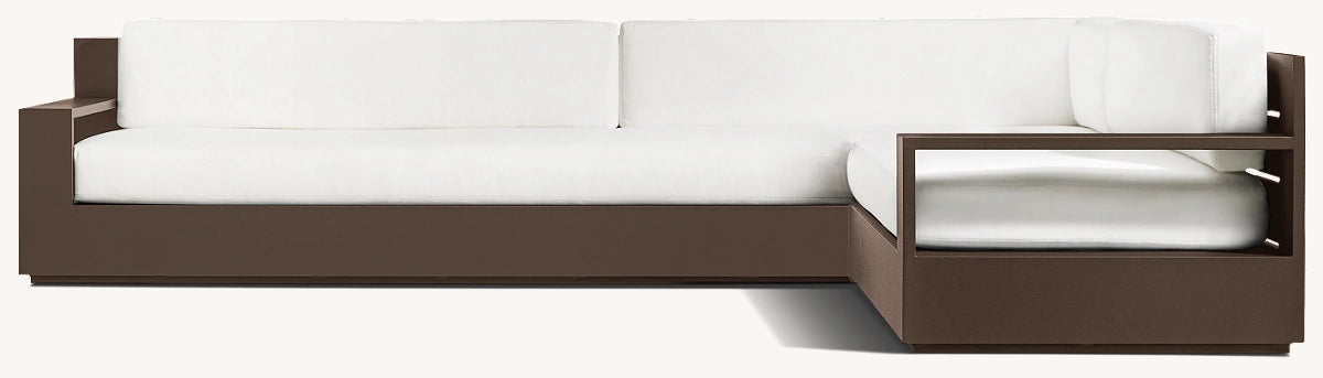 CANAPÉ EN L DROITE - RAVELLO ALUMINIUM