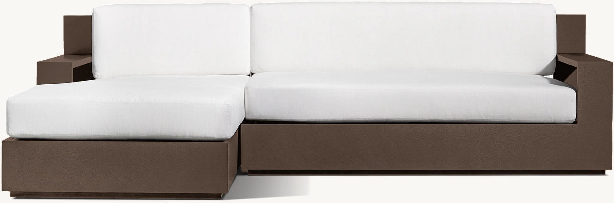 CANAPÉ D’ANGLE AVEC MÉRIDIENNE GAUCHE - RAVELLO ALUMINIUM