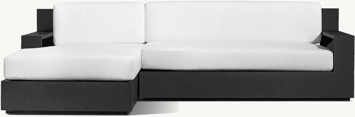 CANAPÉ D’ANGLE AVEC MÉRIDIENNE GAUCHE - RAVELLO ALUMINIUM