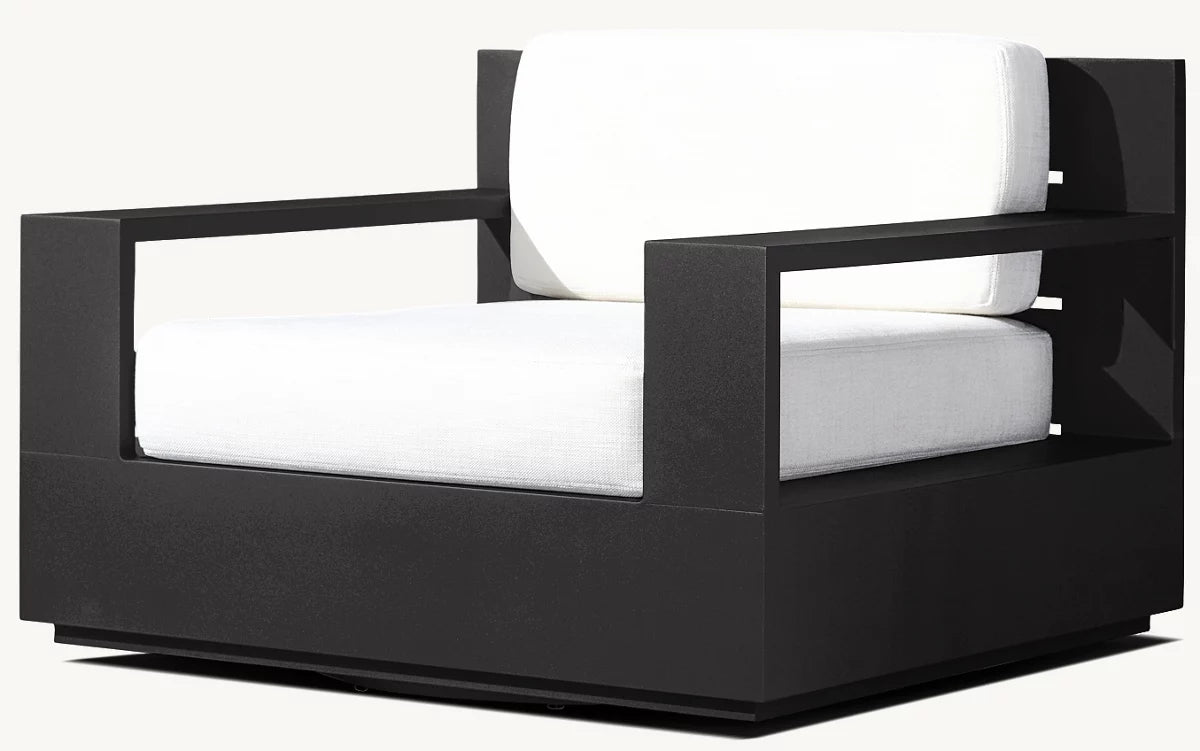 FAUTEUIL PIVOTANT - RAVELLO ALUMINIUM