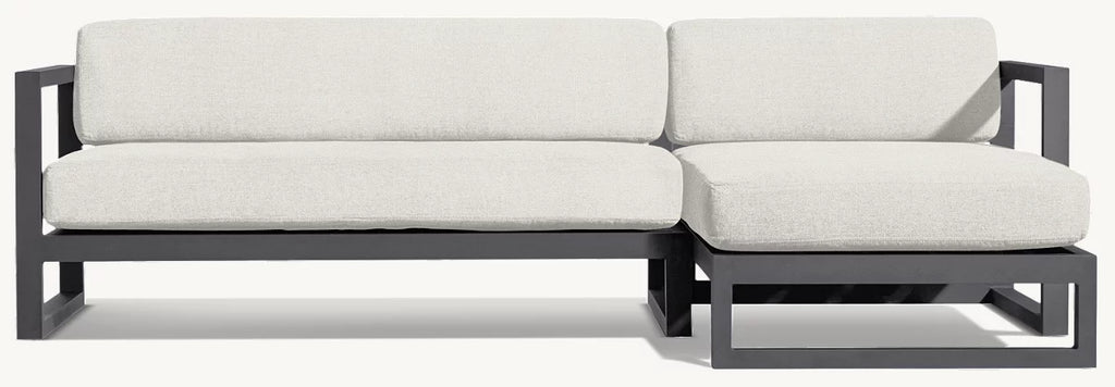 CANAPÉ D’ANGLE AVEC MÉRIDIENNE DROITE - PANTELLERIA ALUMINIUM