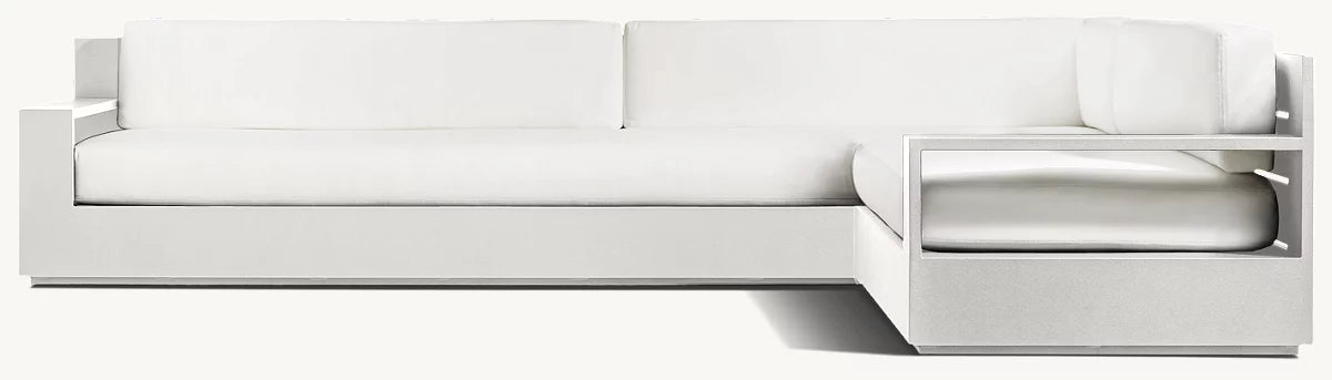 CANAPÉ EN L DROITE - RAVELLO ALUMINIUM