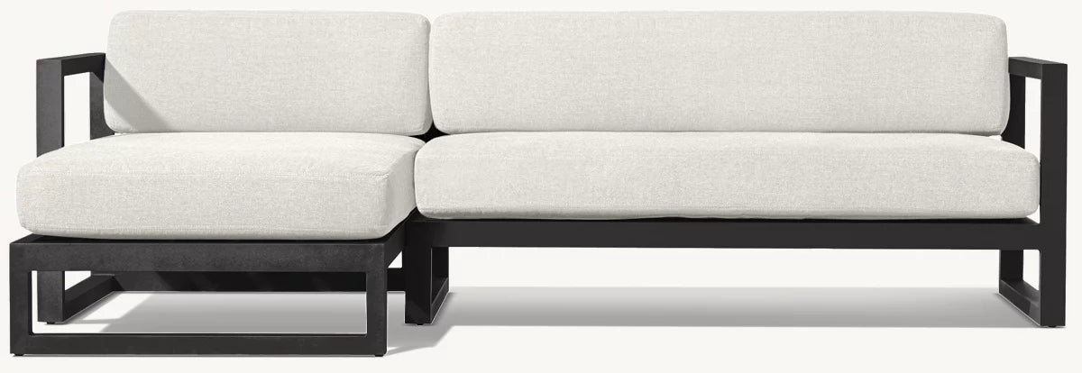 CANAPÉ D’ANGLE AVEC MÉRIDIENNE GAUCHE - PANTELLERIA ALUMINIUM