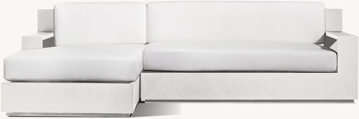 CANAPÉ D’ANGLE AVEC MÉRIDIENNE GAUCHE - RAVELLO ALUMINIUM