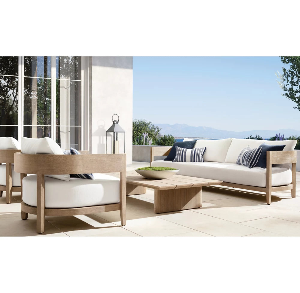 FAUTEUIL CHAISE EN TECK - LUMINA