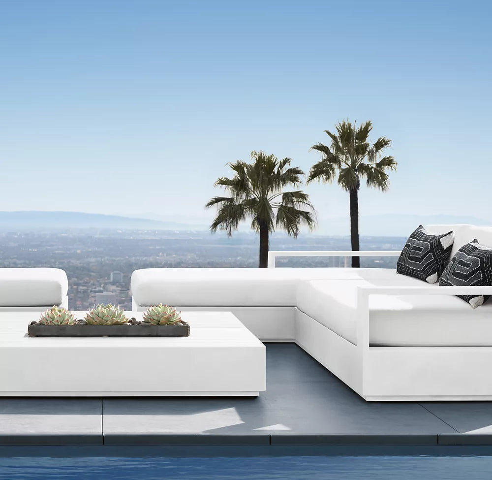 CANAPÉ EN L GAUCHE - RAVELLO ALUMINIUM