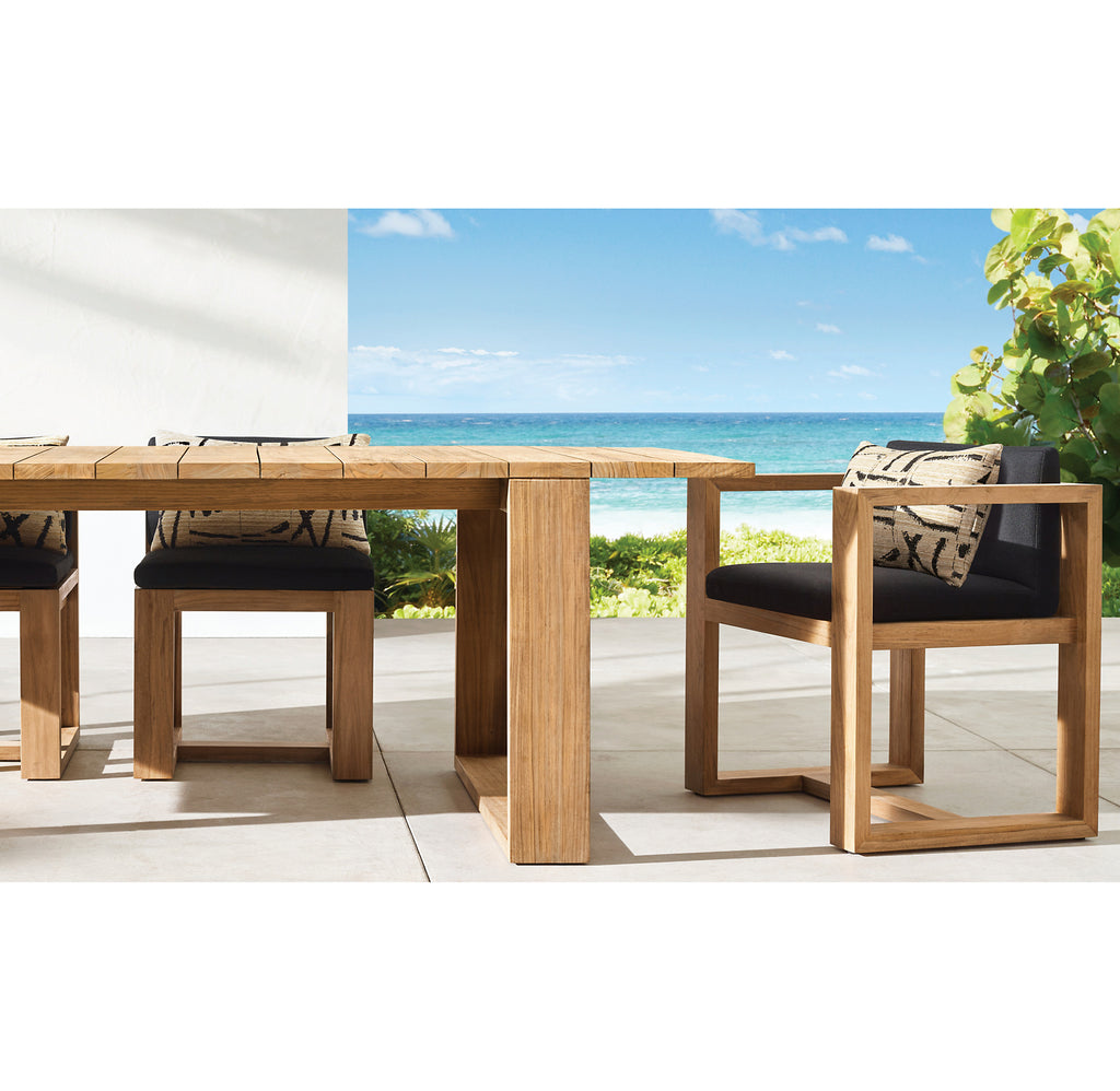 TABLE À MANGER RECTANGULAIRE EN TECK - SORRANTO