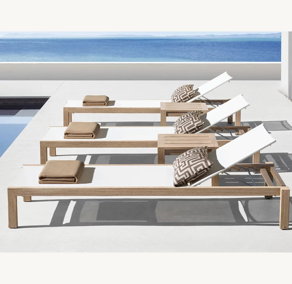 TABLE D'APPOINT CARRÉE EN TECK - SANTORIN