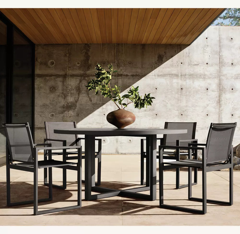 TABLE DE SALLE À MANGER RONDE – PANTELLERIA ALUMINIUM