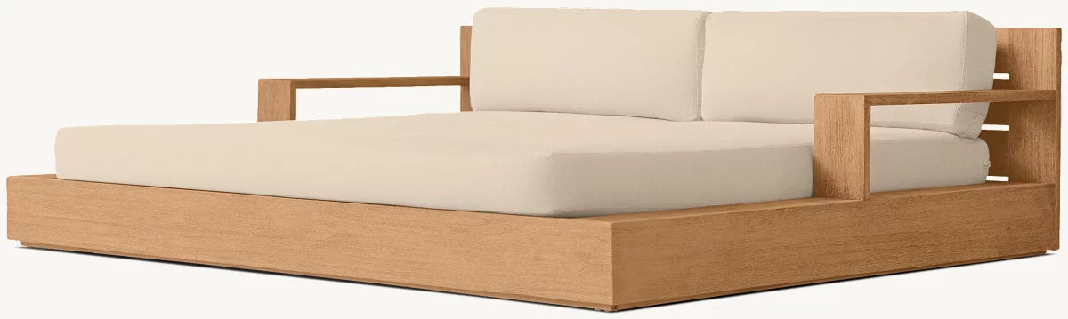 LIT DE JOUR EN TECK DOUBLE - RAVELLO