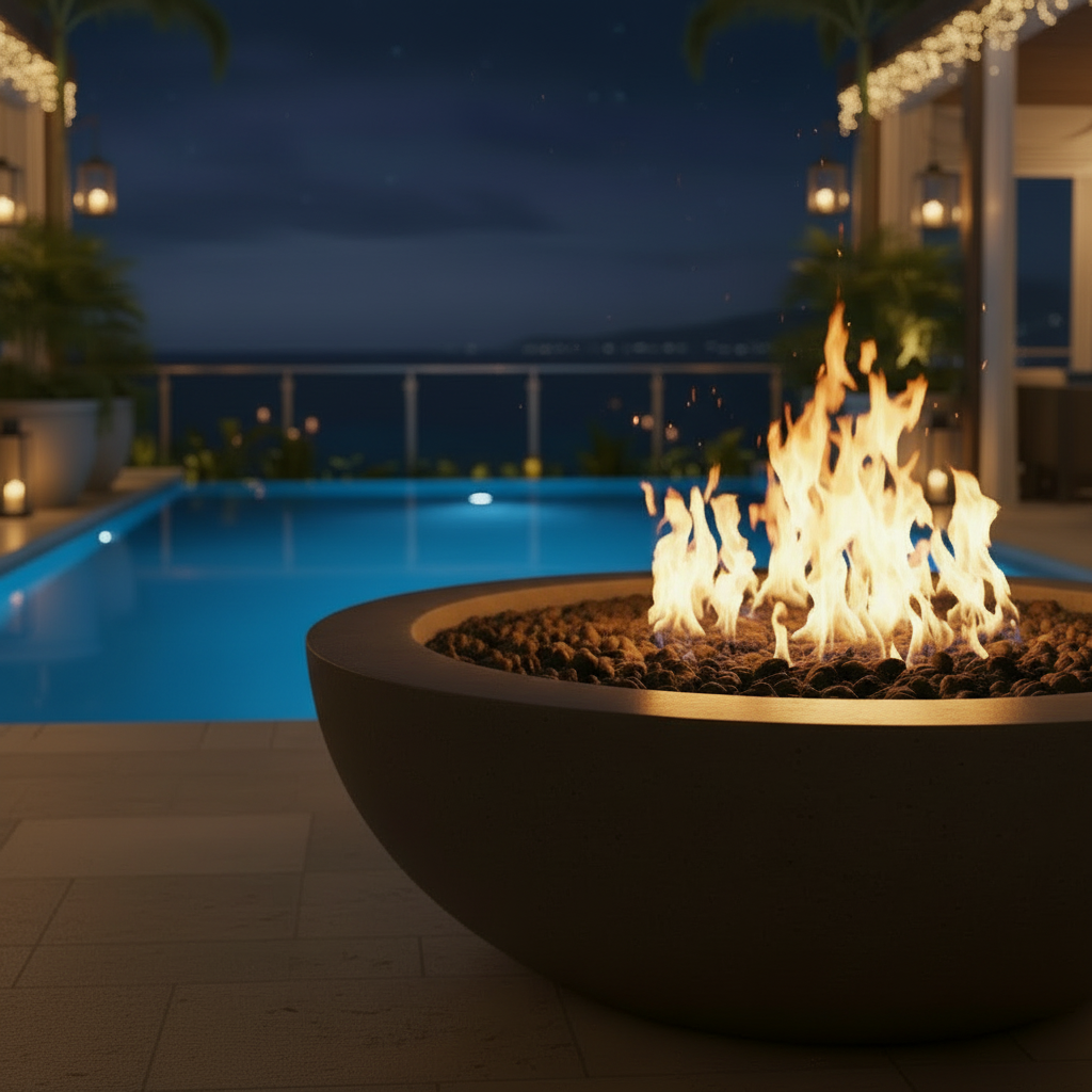 Capri Bol Éclat Propane - Bol Foyer Gaz Extérieur Design Moderne