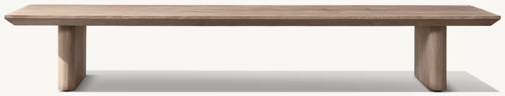TABLE BASSE RECTANGULAIRE EN TECK - LUMINA