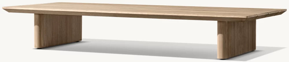 TABLE BASSE RECTANGULAIRE EN TECK - LUMINA