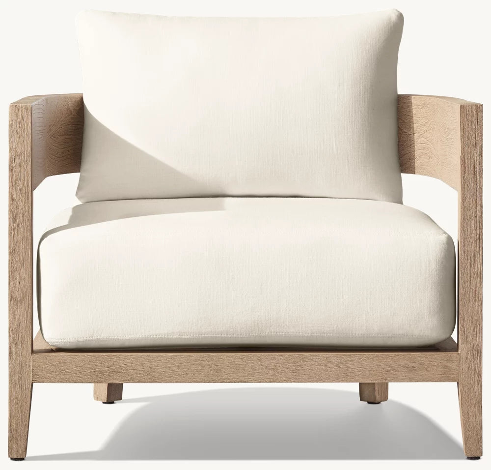 FAUTEUIL CHAISE EN TECK - LUMINA