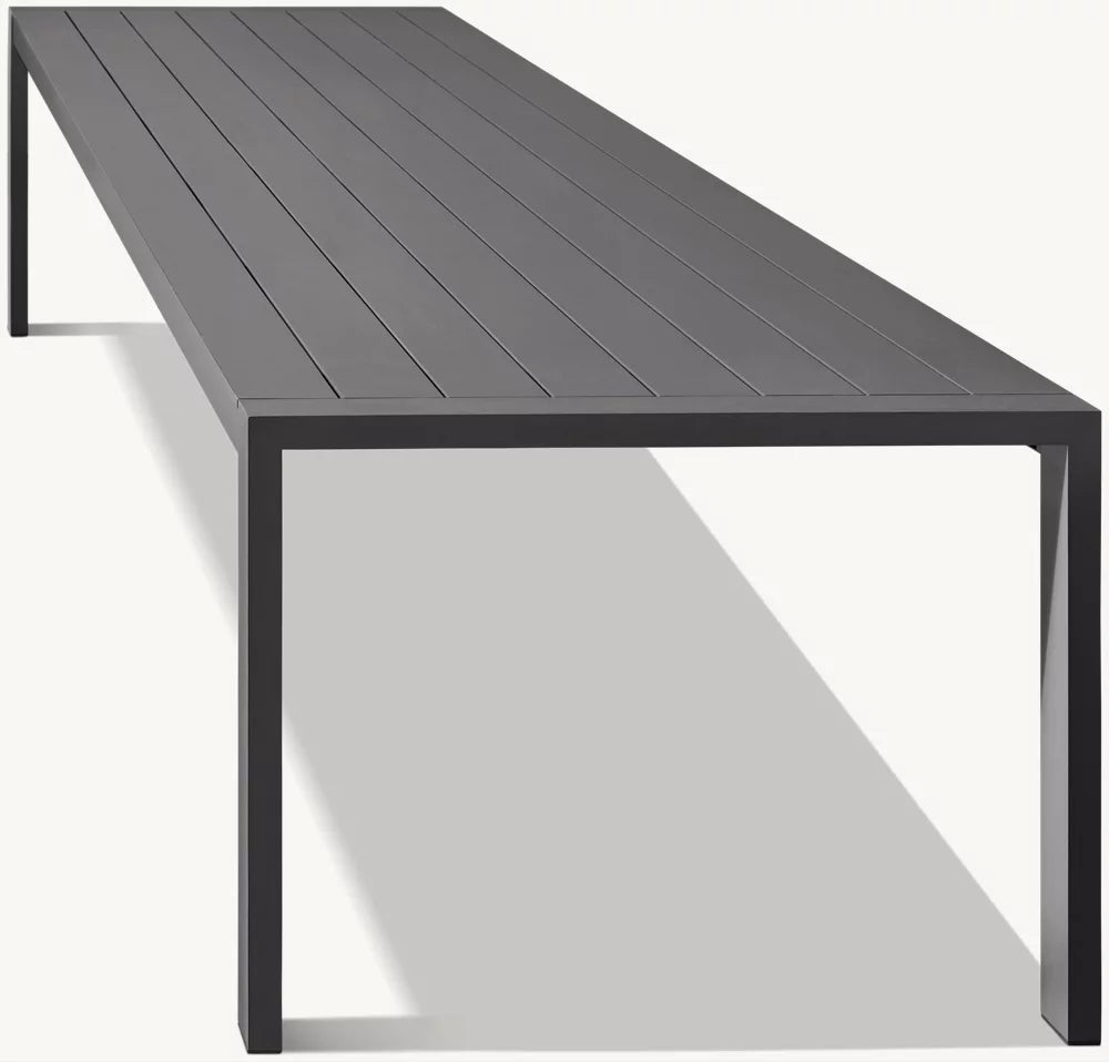 TABLE DE SALLE À MANGER RECTANGULAIRE – PANTELLERIA ALUMINIUM