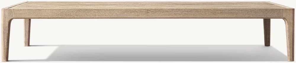 TABLE BASSE RECTANGULAIRE EN TECK - SICILIA