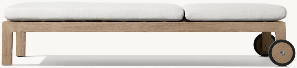 CHAÎSE LONGUE RÉGLABLE EN TECK - SANTORIN